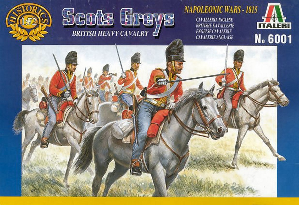 KIT DA MONTARE IN SCALA COMPATIBILE CON SCOTS GREYS BRITISH HEAVYCAVALRY KIT 1:72 ITALERI IT6001