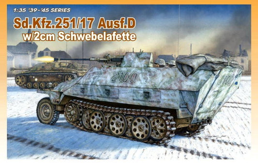 KIT À ASSEMBLER À L'ÉCHELLE COMPATIBLE AVEC SD.KFZ.251/17 AUSF.D KIT 1:35 DRAGON D6292