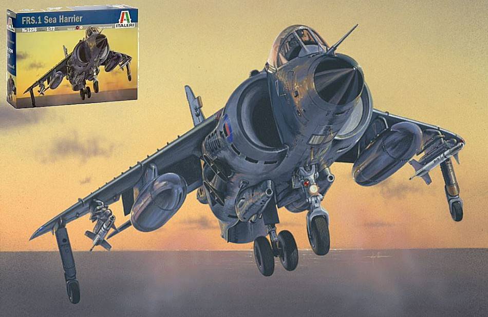 KIT DA MONTARE IN SCALA COMPATIBILE CON SEA HARRIER FRS KIT 1:72 ITALERI IT1236