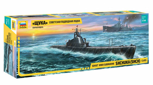 SCALE ASSEMBLY KIT COMPATIBLE WITH SHCHUKA CLASS RUSSIAN SUBMARINE WWII KIT 1:144 ZVEZDA Z9041