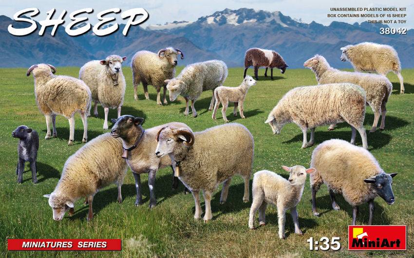 KIT DA MONTARE IN SCALA COMPATIBILE CON SHEEP KIT 1:35 MINIART MIN38042 MODEL