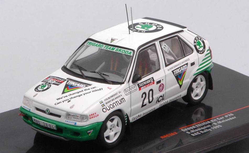 KIT DA MONTARE IN SCALA COMPATIBILE CON SKODA FELICIA KIT CAR N.20 RAC RALLY 1995BLOMQVIST/MELANDER 1:43 IXO MODEL RAC363