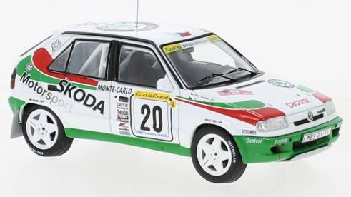 KIT DE MONTAGE À L'ÉCHELLE COMPATIBLE AVEC SKODA FELICIA KIT VOITURE N.20 RALLYE MONTE CARLO 1997 TRINER/GAL 1:43 IXO MODÈLE RAC389