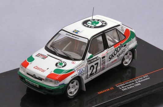 SCALE ASSEMBLY KIT COMPATIBLE WITH SKODA FELICIA KIT CAR N.27 RAC RALLY 1996 BLOMQVIST/MELANDER 1:43 IXO MODEL RAC423A