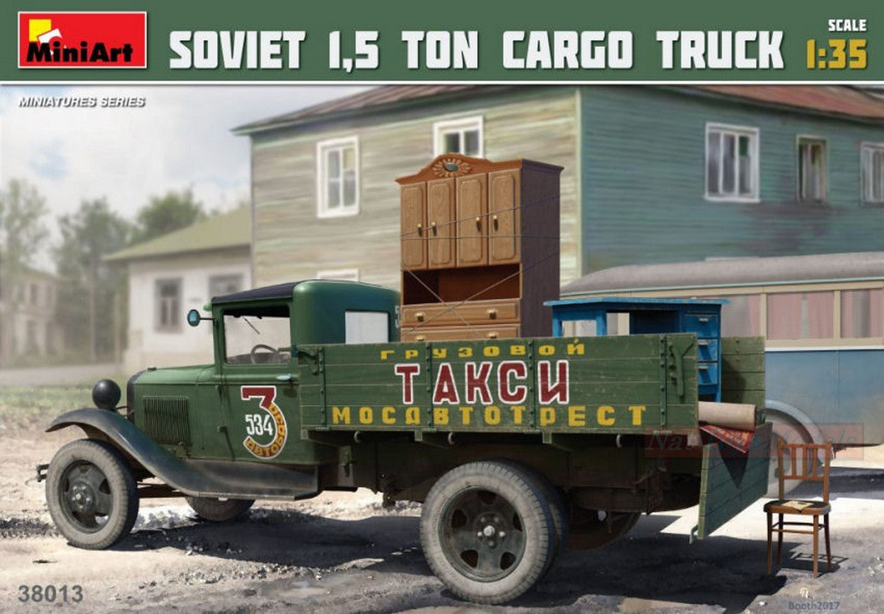 KIT DA MONTARE IN SCALA COMPATIBILE CON SOVIET 1,5 TON CARGO TRUCK KIT 1:35 MINIART MIN38013