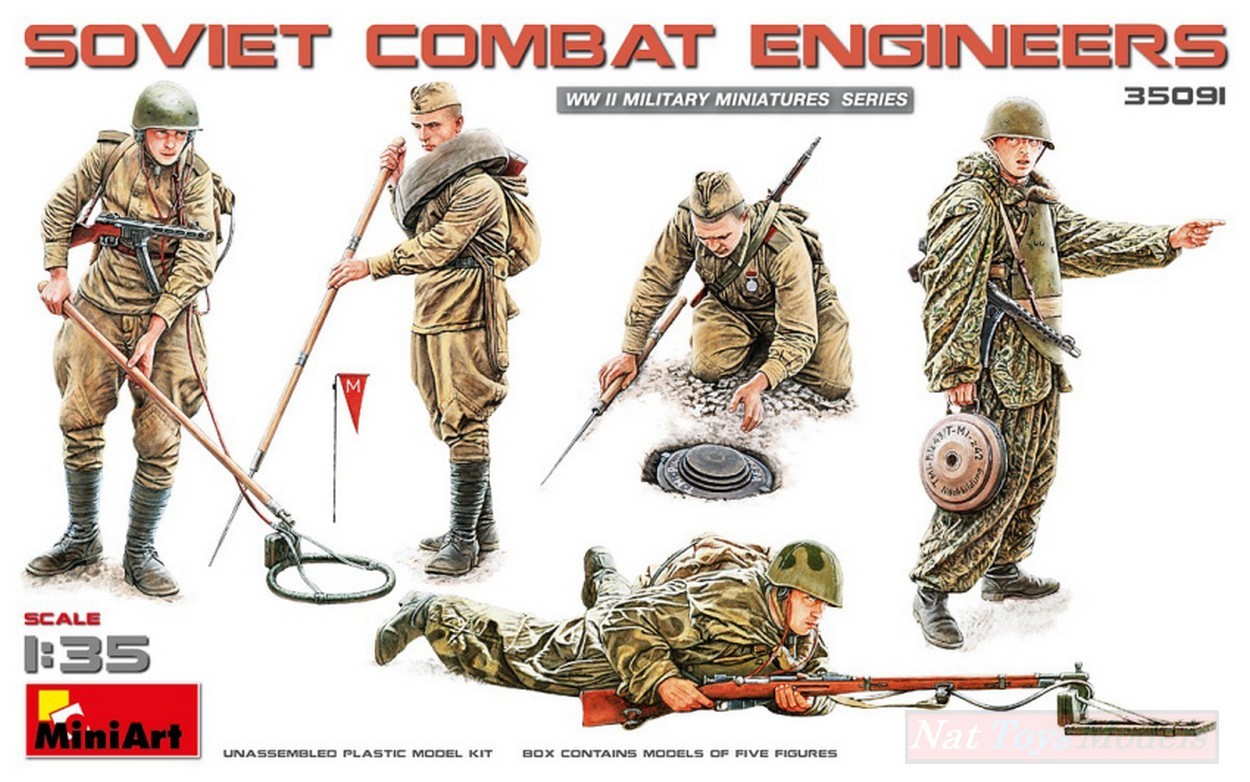 SCALE ASSEMBLY KIT COMPATIBLE WITH SOVIET COMBAT ENGINEERS KIT 1:35 MINIART MIN35091