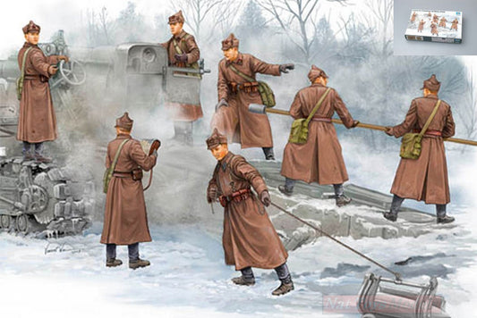 SCALE ASSEMBLY KIT COMPATIBLE WITH SOVIET FIGURE ARTILLERY CREW KIT 1:35 TRUMPETER TP0427