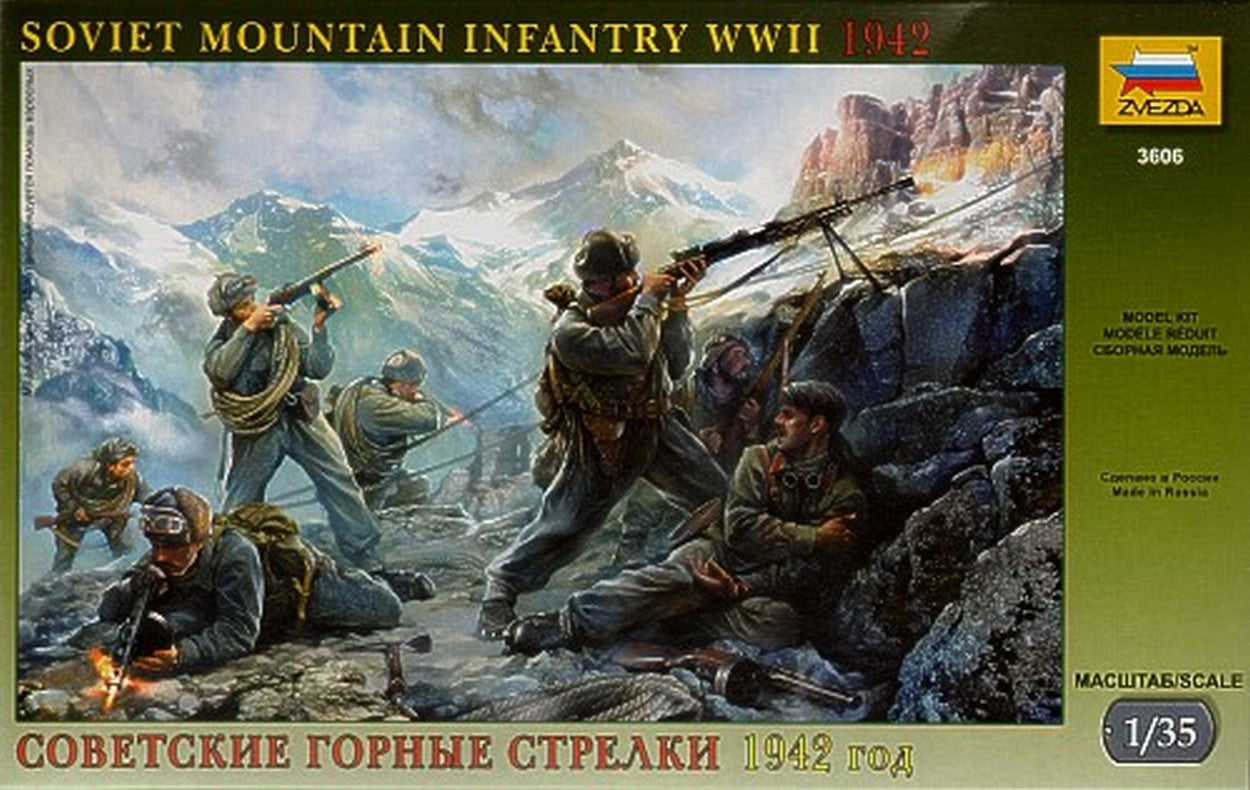 SCALE ASSEMBLY KIT COMPATIBLE WITH SOVIET MOUNTAIN INFANTRY KIT 1:35 ZVEZDA Z3606