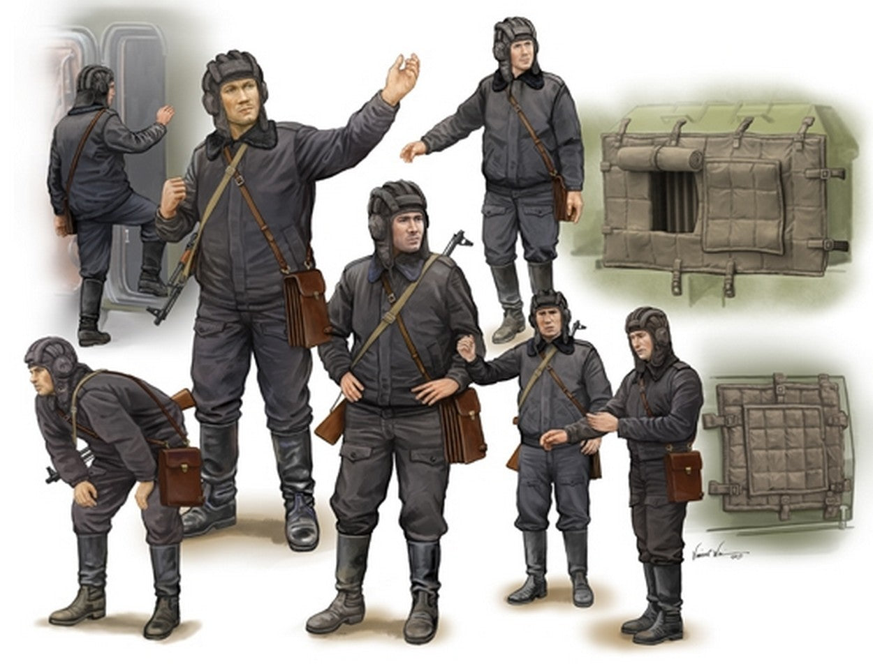 SCALE ASSEMBLY KIT COMPATIBLE WITH SOVIET SOLDIER SCUD B CREW KIT 1:35 TRUMPETER TP0434