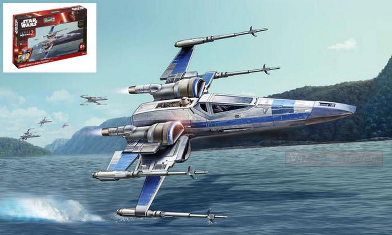 assembly kit IN SCALE COMPATIBLE WITH STAR WARS RESISTANCE X-WING FIGHTER KIT 1:50 REVELL RV06696