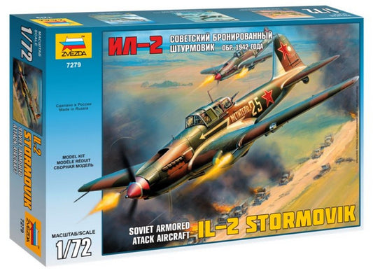 KIT DA MONTARE IN SCALA COMPATIBILE CON STORMOVIK IL-2 KIT 1:72 ZVEZDA Z7279