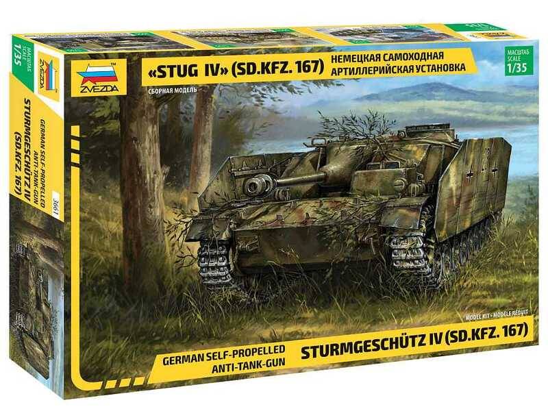 SCALE ASSEMBLY KIT COMPATIBLE WITH STUG IV GERMAN WWII STURMGESCHUTZ IV KIT 1:35 ZVEZDA Z3661