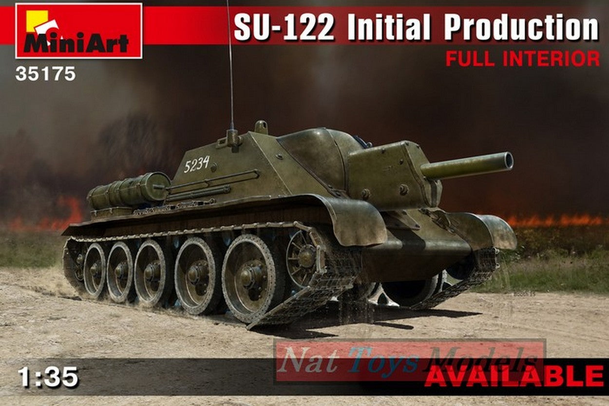 SCALE ASSEMBLY KIT COMPATIBLE WITH SU-122 INITIAL PROD.W/FULL INTERIOR KIT 1:35 MINIART MIN35175