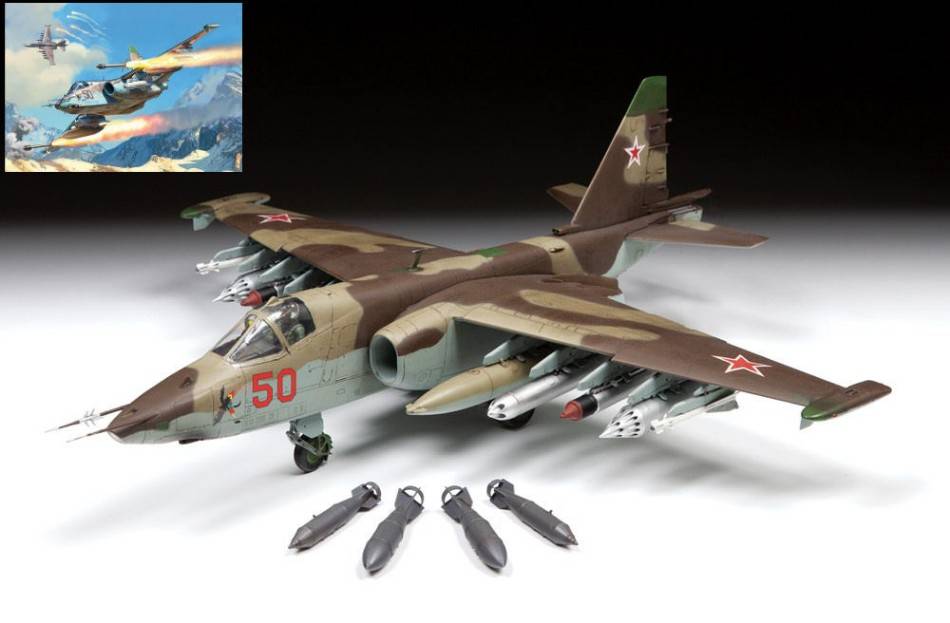 KIT DA MONTARE IN SCALA COMPATIBILE CON SU-25 FROGFOOT KIT 1:48 ZVEZDA Z4807