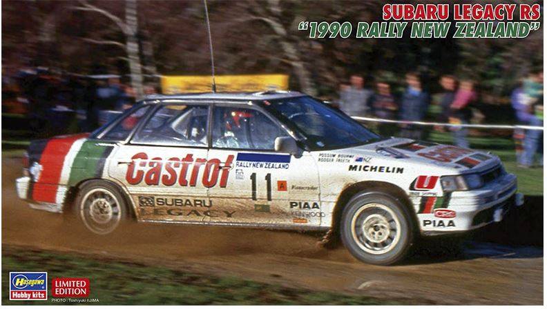 SCALE ASSEMBLY KIT COMPATIBLE WITH SUBARU LEGACY RS 1990 RALLY NEW ZEALAND KIT 1:24 HASEGAWA HA20636