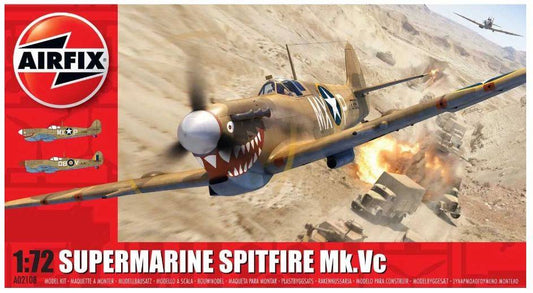 KIT DA MONTARE IN SCALA COMPATIBILE CON SUPERMARINE SPITFIRE MK VC KIT 1:72 AIRFIX A02108