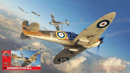 SCALE ASSEMBLY KIT COMPATIBLE WITH SUPERMARINE SPITFIRE Mk.1 to KIT 1:48 AIRFIX A05126A