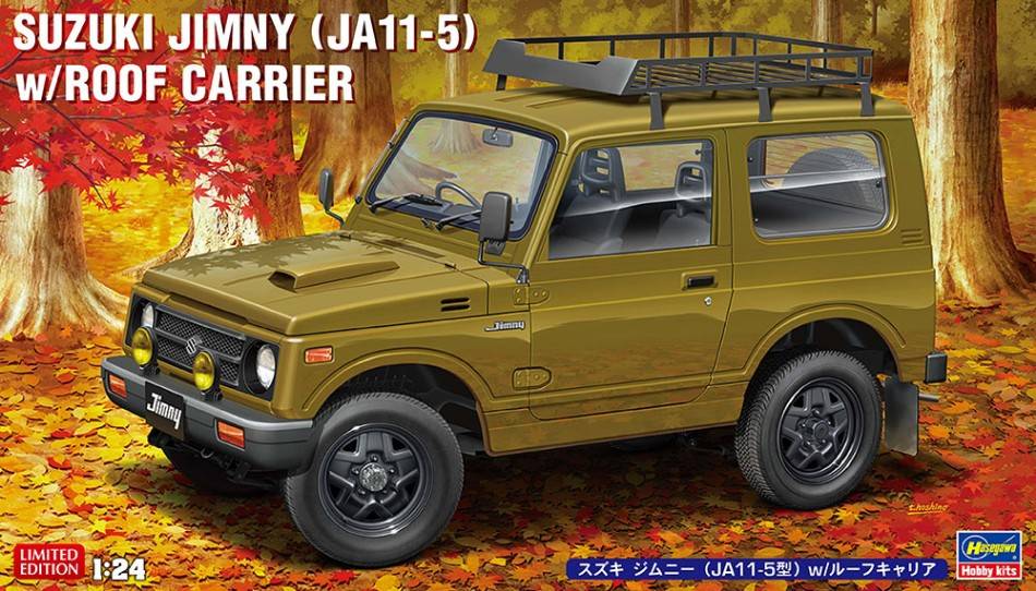 SCALE ASSEMBLY KIT COMPATIBLE WITH SUZUKI JIMNY W/ROOF CARRIER KIT 1:24 HASEGAWA HA20606