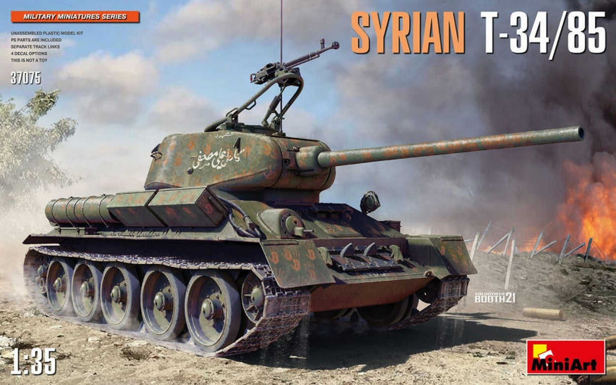 KIT DE MONTAGE À L'ÉCHELLE COMPATIBLE AVEC LE KIT SYRIEN T-34/85 1:35 MINIART MIN37075