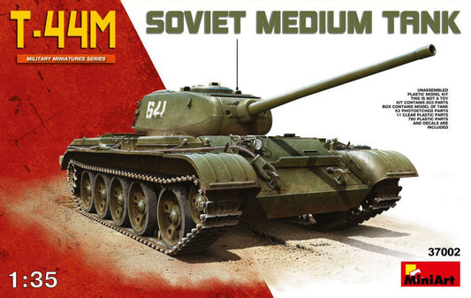 SCALE ASSEMBLY KIT COMPATIBLE WITH T-44M SOVIET MEDIUM TANK KIT 1:35 MINIART MIN37002