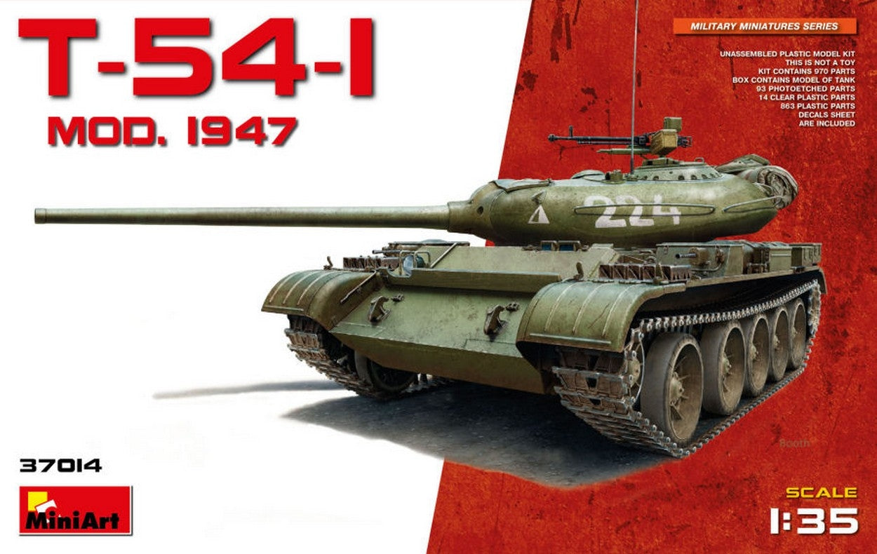 KIT DA MONTARE IN SCALA COMPATIBILE CON T-54-1 MOD.1947 KIT 1:35 MINIART MIN37014