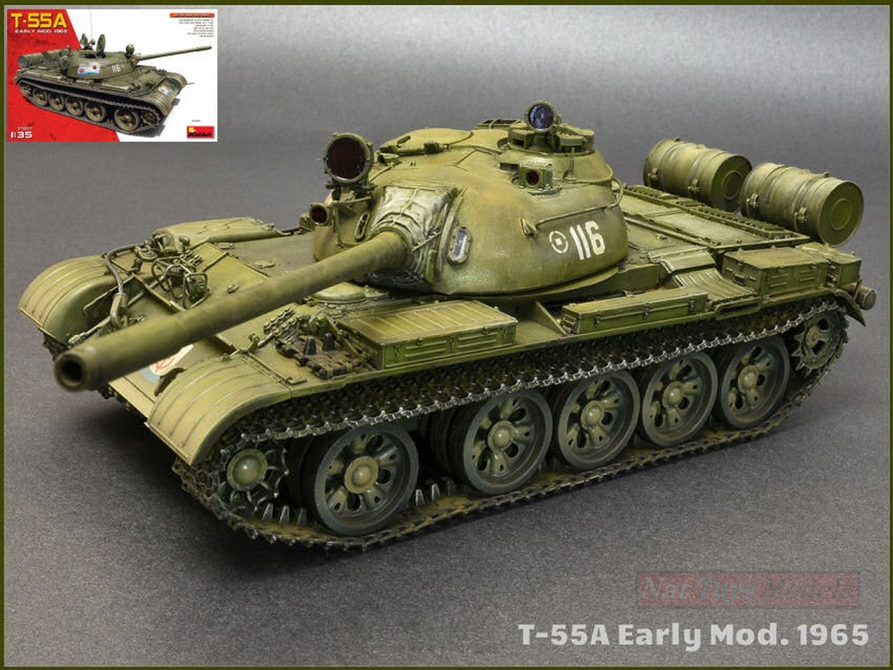 KIT TO ASSEMBLE IN SCALE COMPATIBLE WITH T-55A EARLY MOD.1965 KIT 1:35 MINIART MIN37057