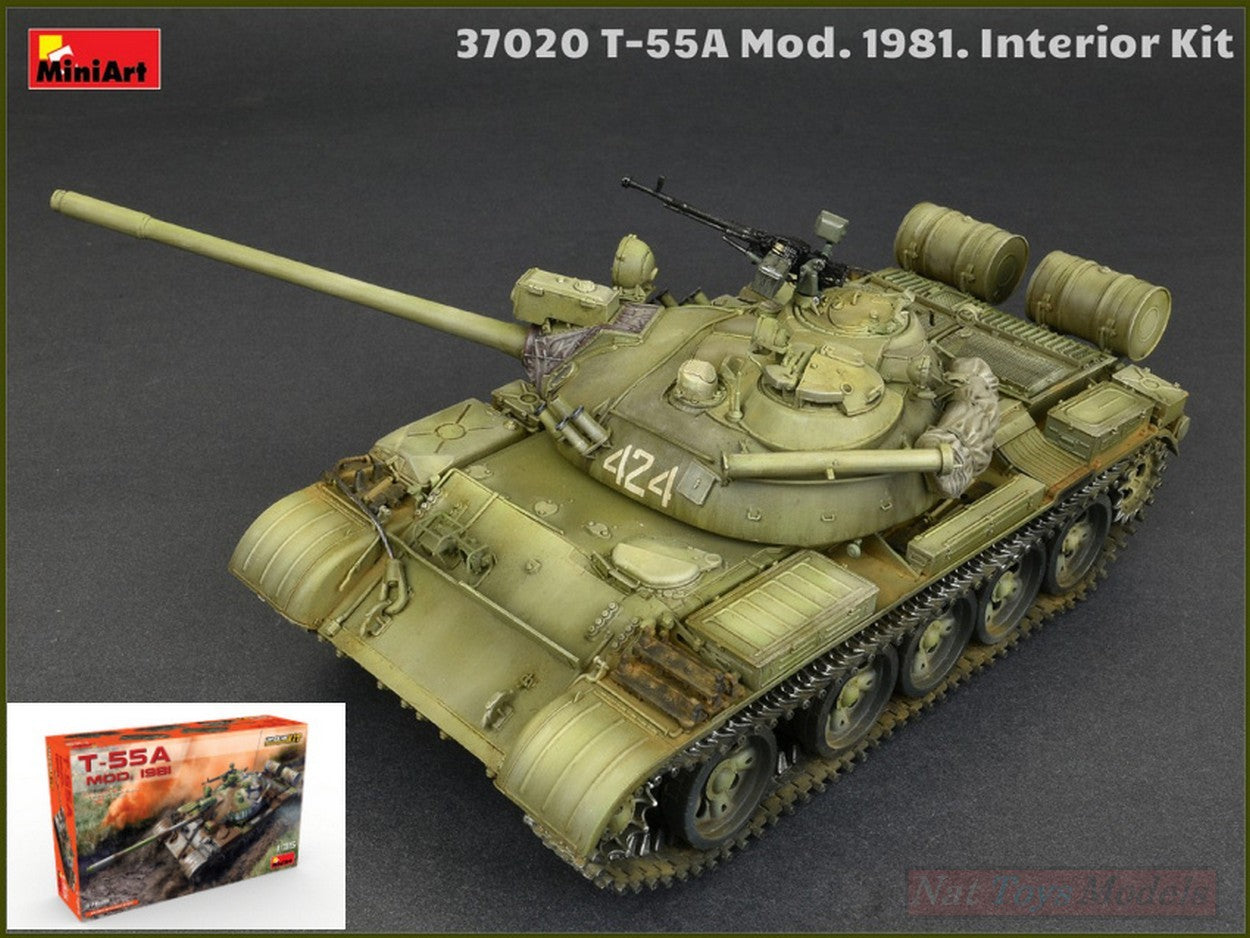 KIT DA MONTARE IN SCALA COMPATIBILE CON T-55A MOD.1981 INTERIOR KIT 1:35 MINIART MIN37020