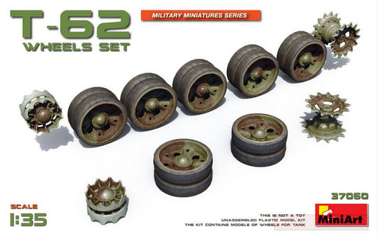 SCALE ASSEMBLY KIT COMPATIBLE WITH T-62 WHEELS SET KIT 1:35 MINIART MIN37060