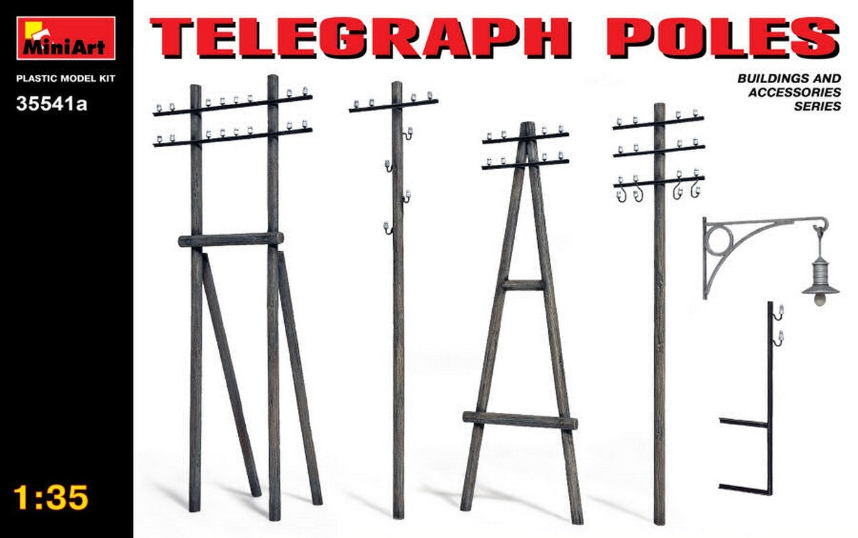 KIT TO ASSEMBLE IN SCALE COMPATIBLE WITH TELEGRAPH POLES KIT 1:35 MINIART MIN35541A