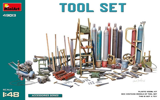 KIT TO BE ASSEMBLED IN SCALE COMPATIBLE WITH TOOL SET KIT 1:48 MINIART MIN49013 MODEL