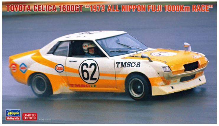 SCALE ASSEMBLY KIT COMPATIBLE WITH TOYOTA CELICA 1600 GT 1973 ALL NIPPON FUJI 100 KM RACE KIT 1:24 HASEGAWA HA20550