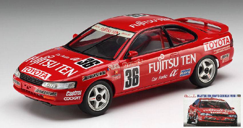 SCALE ASSEMBLY KIT COMPATIBLE WITH TOYOTA COROLLA AE101 JAPAN TOURING CAR CHAMPIONSHIP KIT 1:24 HASEGAWA HA20302