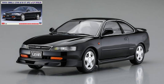 SCALE ASSEMBLY KIT COMPATIBLE WITH TOYOTA COROLLA LEVIN AE101 GT APEX W/LIP SPOILER KIT 1:24 HASEGAWA HA20582