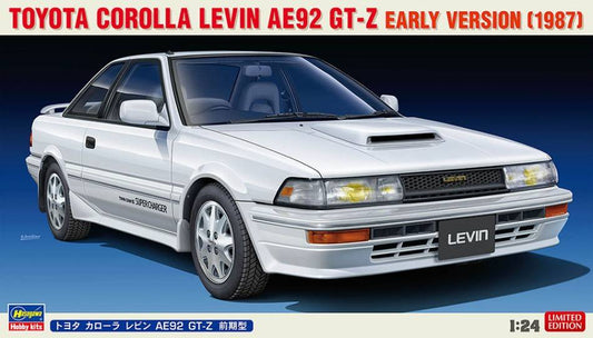 SCALE ASSEMBLY KIT COMPATIBLE WITH TOYOTA COROLLA LEVIN AE92 GT-Z EARLY VERSION KIT 1:24 HASEGAWA HA20596