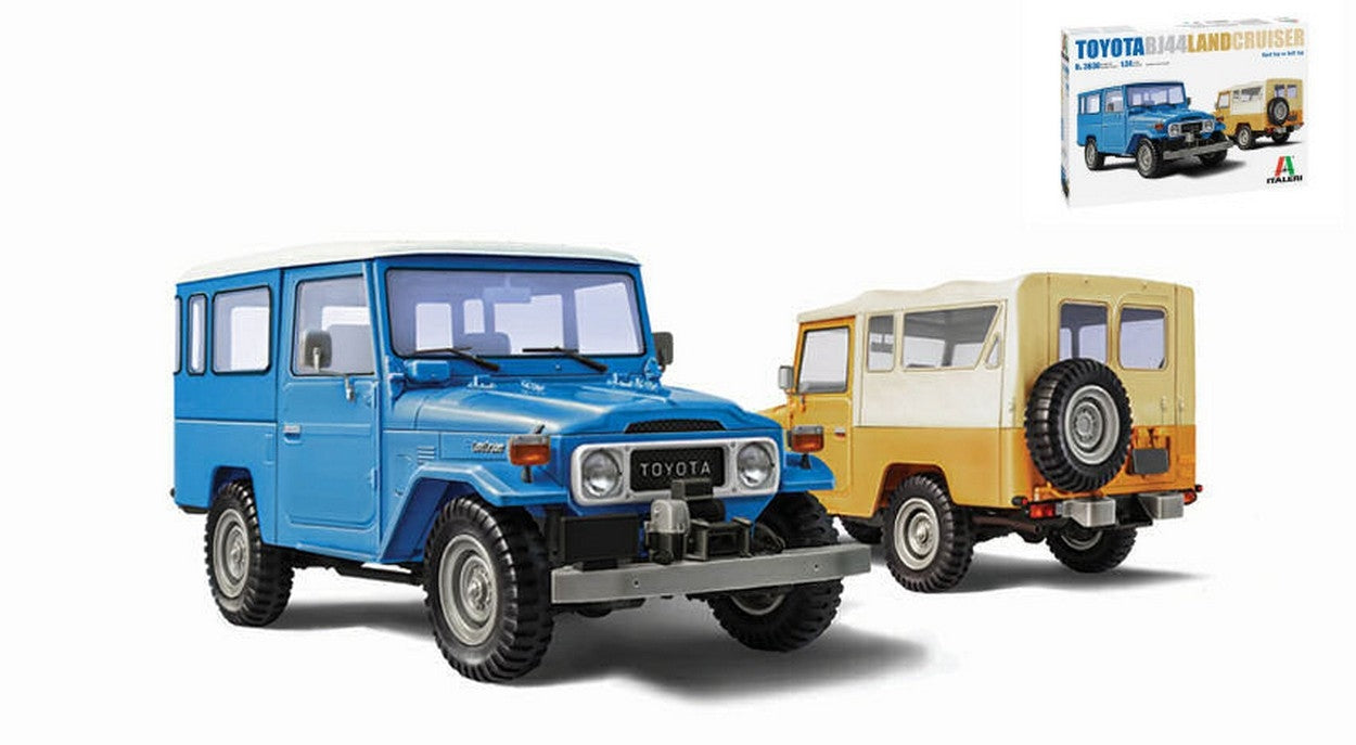 SCALE ASSEMBLY KIT COMPATIBLE WITH TOYOTA LAND CRUISER BJ-44 SOFT/HARD TOP KIT 1:24 ITALERI IT3630