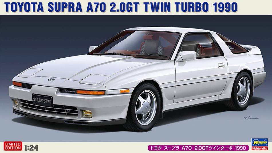 SCALE ASSEMBLY KIT COMPATIBLE WITH TOYOTA SUPRA A70 2.0GT TWIN TURBO 1990 KIT 1:24 HASEGAWA HA20600