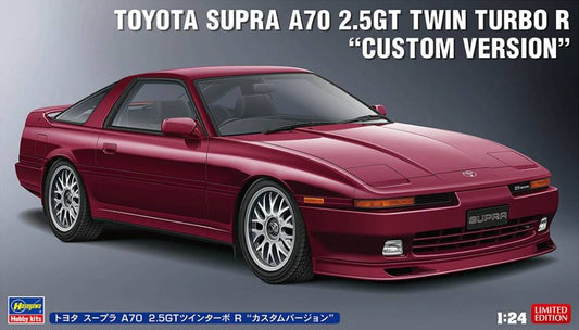 SCALE ASSEMBLY KIT COMPATIBLE WITH TOYOTA SUPRA A70, 2.5 GT TWIN TURBO R CUSTOM VERSION KIT 1:24 HASEGAWA HA20645