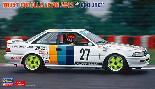 SCALE ASSEMBLY KIT COMPATIBLE WITH TRUST COROLLA LEVIN AE92 N.27 JTC 1990 KIT 1:24 HASEGAWA HA20564