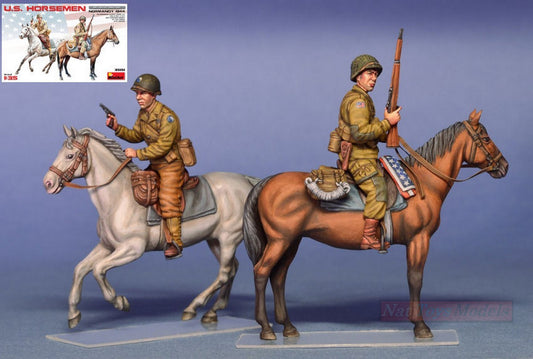 KIT DE MONTAGE À L'ÉCHELLE COMPATIBLE AVEC USHORSEMEN NORMANDIE 1944 KIT 1:35 MINIART MIN35151