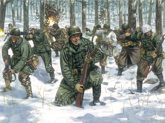 KIT DA MONTARE IN SCALA COMPATIBILE CON U.S.INFANTRY WINTER UNIFORM KIT 1:72 ITALERI IT6133