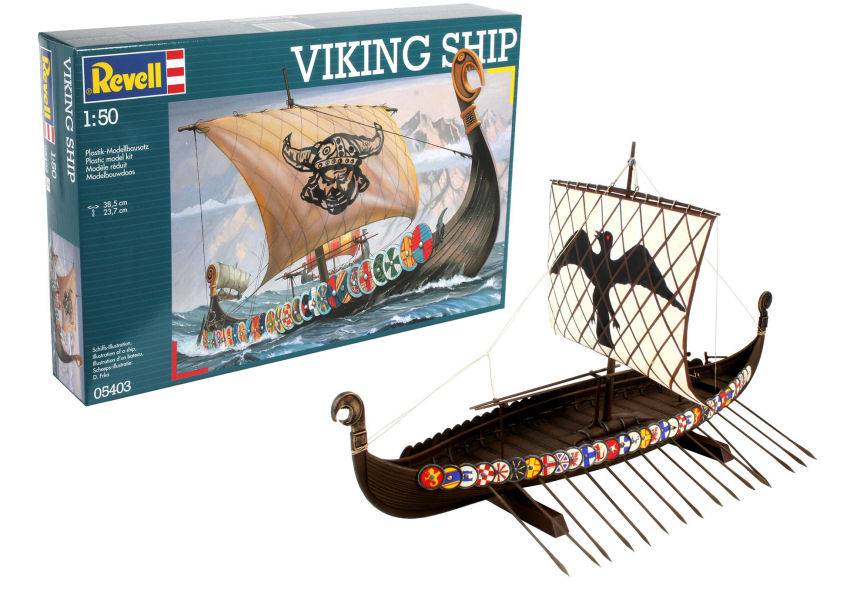 SCALE ASSEMBLY KIT COMPATIBLE WITH VIKING SHIP MODEL SET KIT 1:50 REVELL RV65403