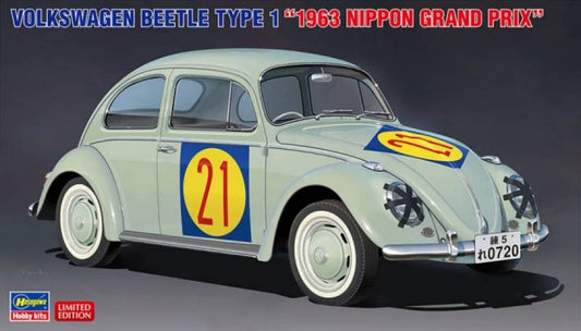 SCALE ASSEMBLY KIT COMPATIBLE WITH VW BEETLE TYPE 1 1963 NIPPON GRAND PRIX KIT 1:24 HASEGAWA HA20623