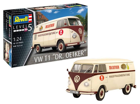 SCALE ASSEMBLY KIT COMPATIBLE WITH VW T1 "DR.OETKER" KIT 1:24 REVELL RV07677