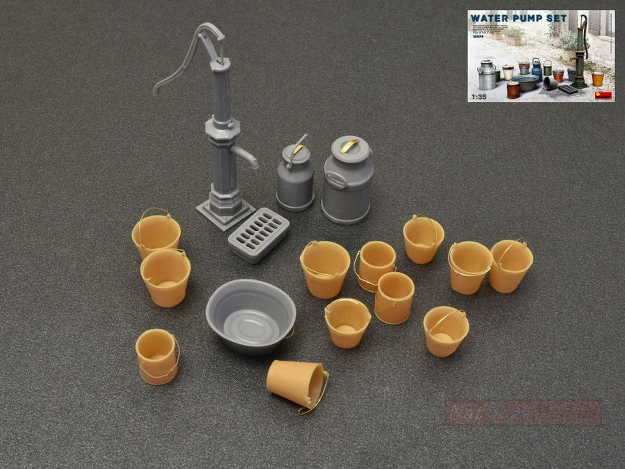 SCALE ASSEMBLY KIT COMPATIBLE WITH WATER PUMP SET KIT 1:35 MINIART MIN35578