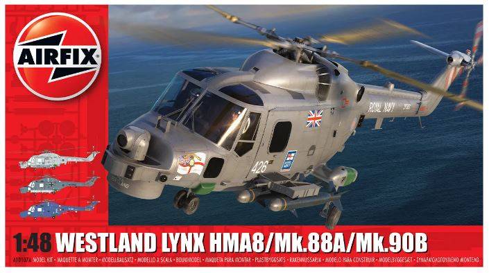 SCALE ASSEMBLY KIT COMPATIBLE WITH WESTLAND LYNX MK 88A HMA 8 MK 90B KIT 1:48 AIRFIX A10107A