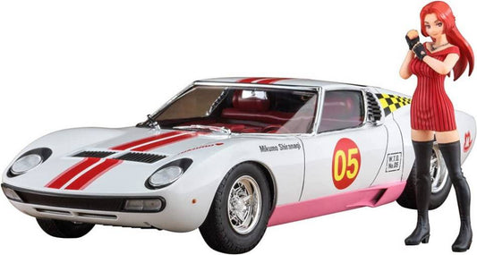 SCALE ASSEMBLY KIT COMPATIBLE WITH WILD EGG GIRLS LAMBORGHINI MIURA P400 SV M.SHIRANAGA KIT 1:24 HASEGAWA HA52344