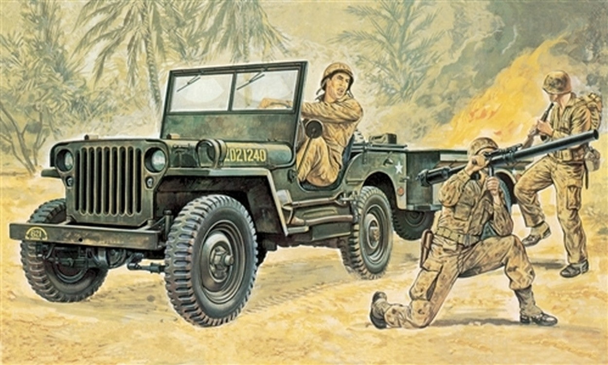 KIT TO BE ASSEMBLED IN SCALE COMPATIBLE WITH WILLYS JEEP KIT 1:35 ITALERI IT0314