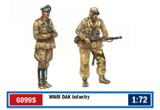 KIT TO ASSEMBLE IN SCALE COMPATIBLE WITH WWII DAK INFANTRY KIT 1:72 ITALERI IT6099