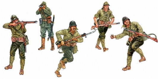 SCALE ASSEMBLY KIT COMPATIBLE WITH WWII JAPANESE INFANTRY KIT 1:72 ITALERI IT6170