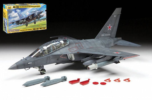 SCALE ASSEMBLY KIT COMPATIBLE WITH YAK-130 RUSSIAN LIGHT BOMBER KIT 1:48 ZVEZDA Z4818